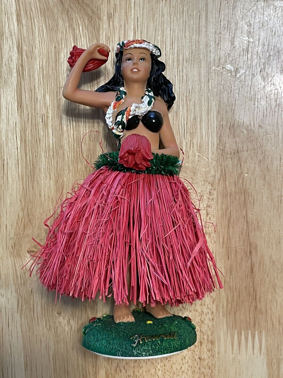 Vintage Hawaii Dashboard Hula Dancer Girl 6 1/2” Unused Sticky Pad