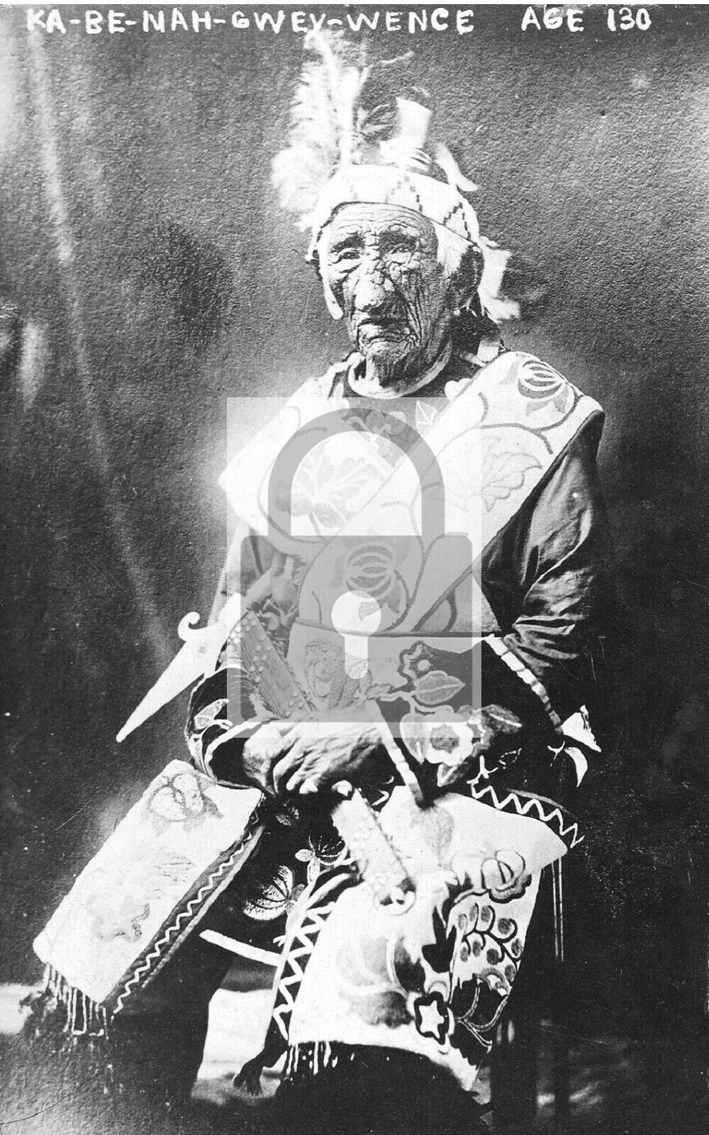 Chief John Smith Ojibwe Chippewa Indian Cass Lake Minnesota 11x17 Canvas Poster