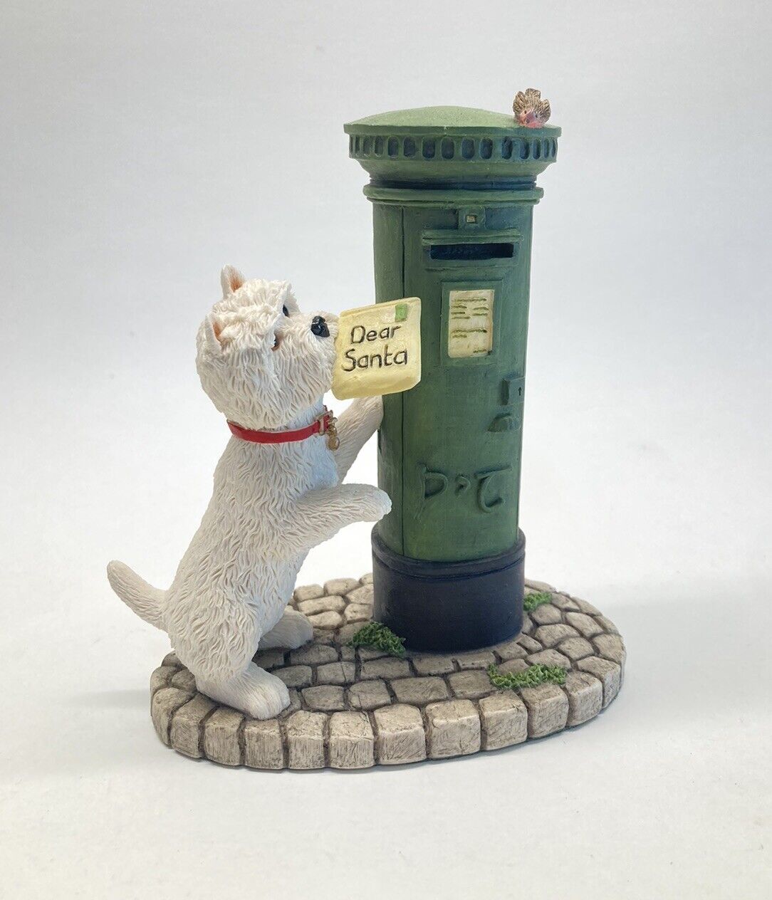 Vintage Peakdale Westie Dog Figure West Highland Terrier Letters To Santa 5\