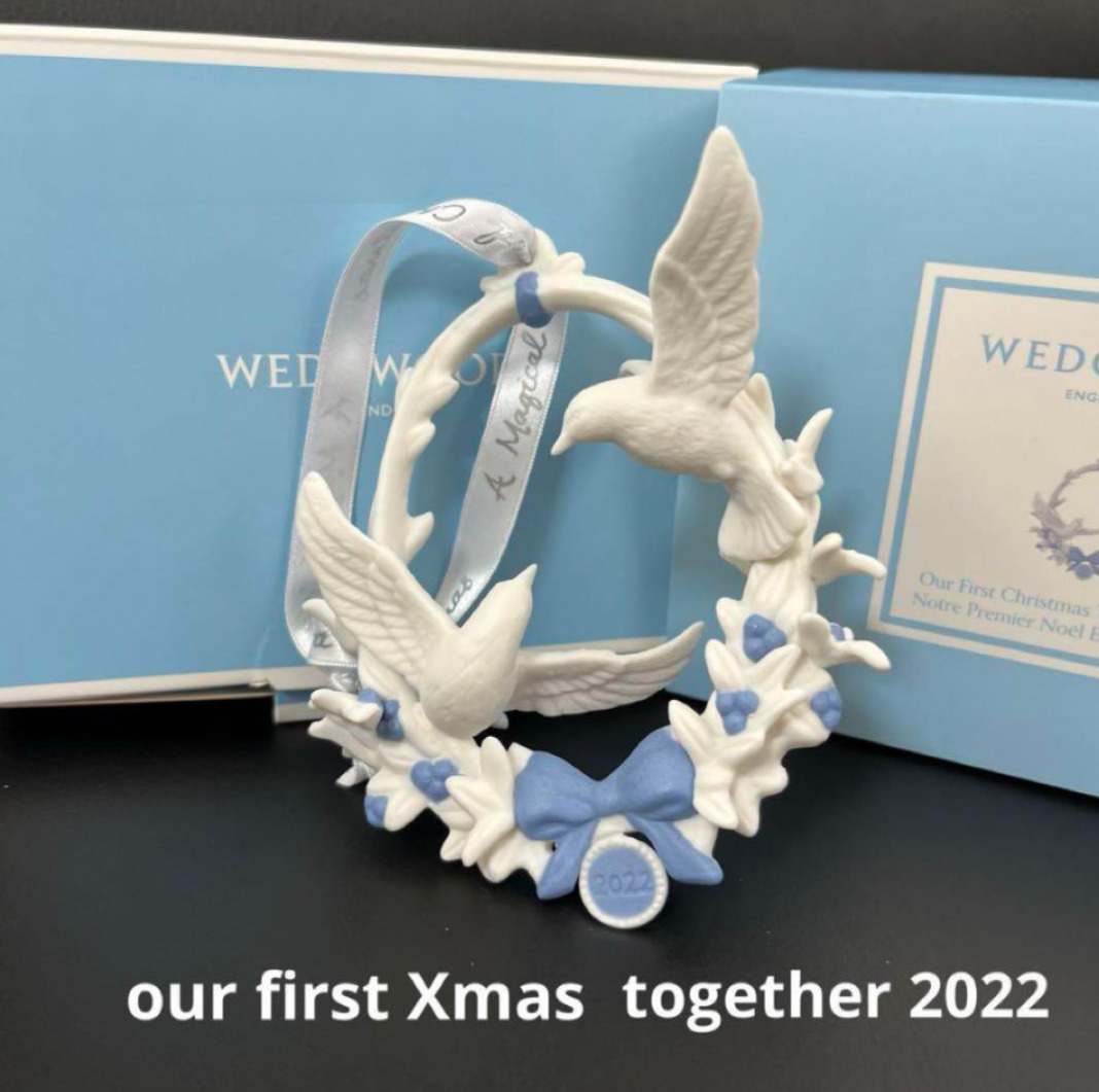 WEDGWOOD Holiday Ornament 2022 - Our First Christmas Together - Limited Edition