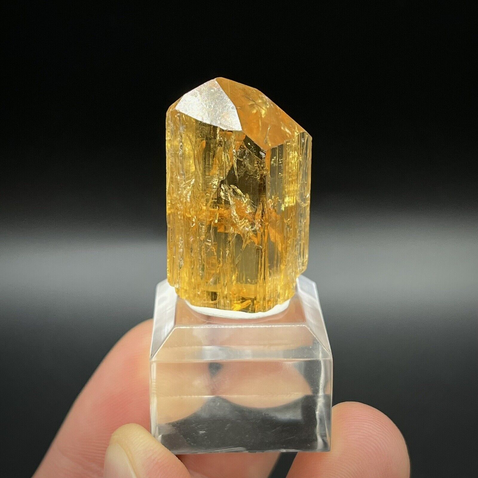 Imperial Topaz Crystal 18.4 Grams - Ouro Preto, Brazil - Fine Crystal Specimen 