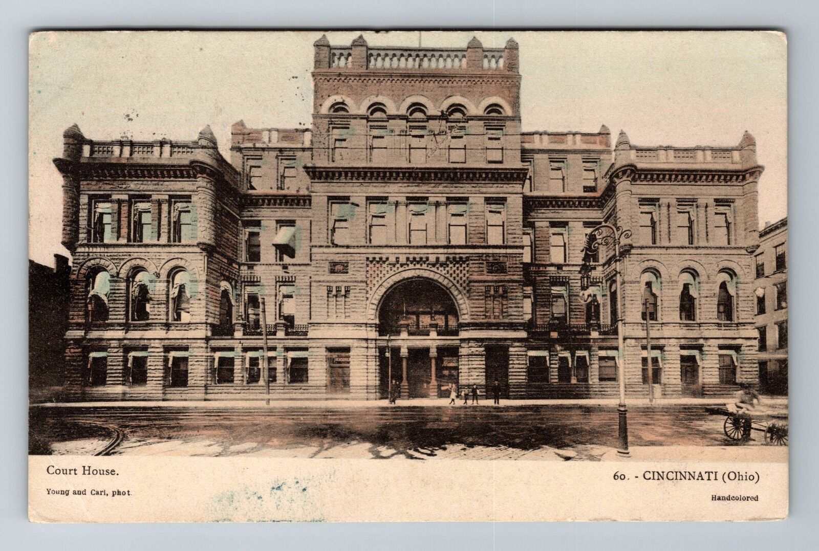 Cincinnati OH-Ohio, Courthouse, Antique, Vintage c1911 Postcard