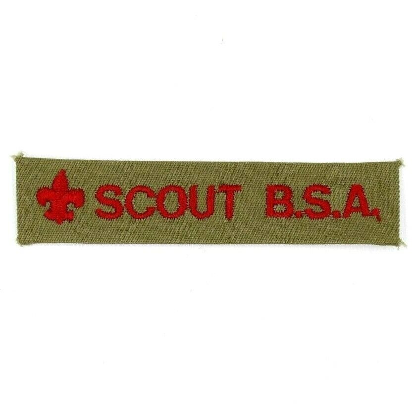Vintage Scout B.S.A. Patch Uniform Strip Boy Scouts BSA