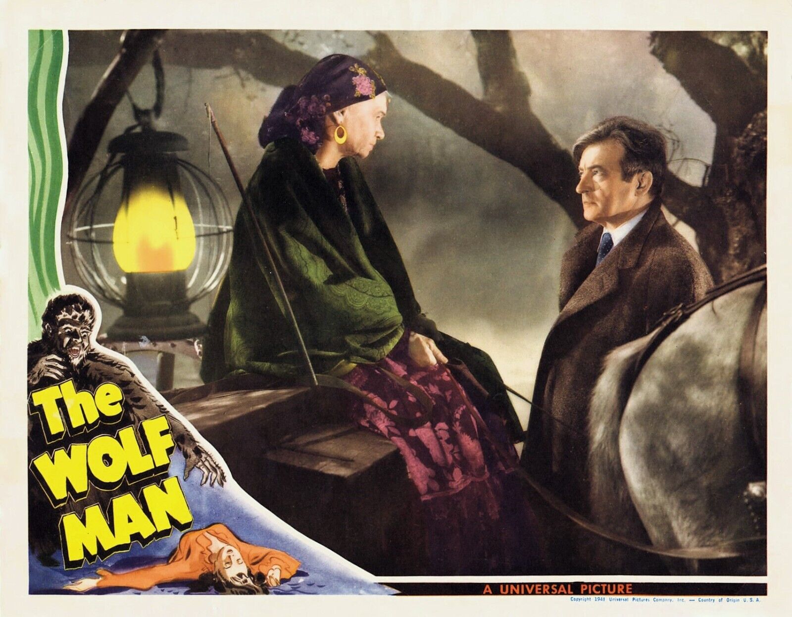 LON CHANEY JR THE WOLFMAN LOBBY CARD POSTER 8X10 PHOTO
