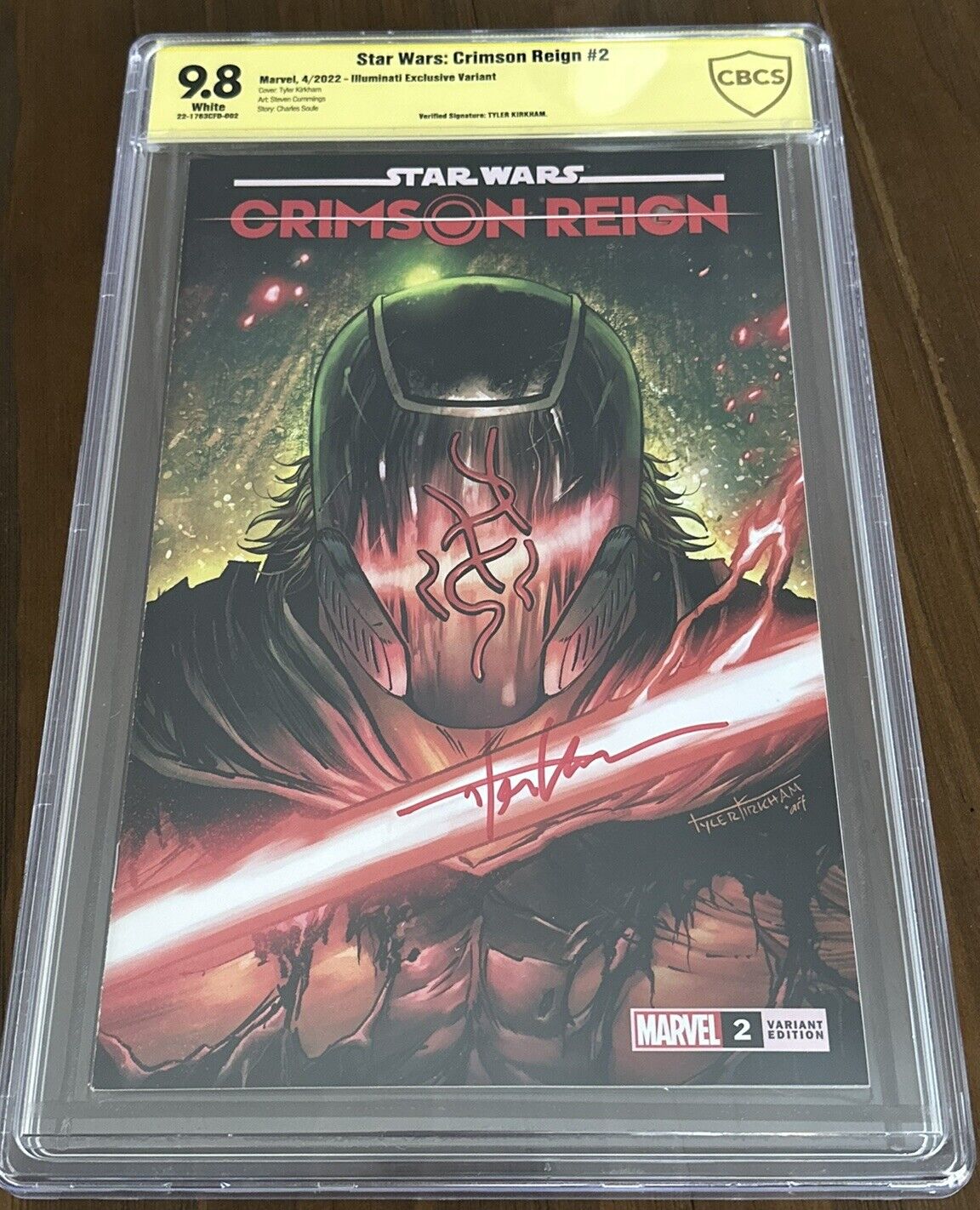 Star Wars - Crimson Reign 2 CBCS SS 9.8 Signed, Autographed - White Pages