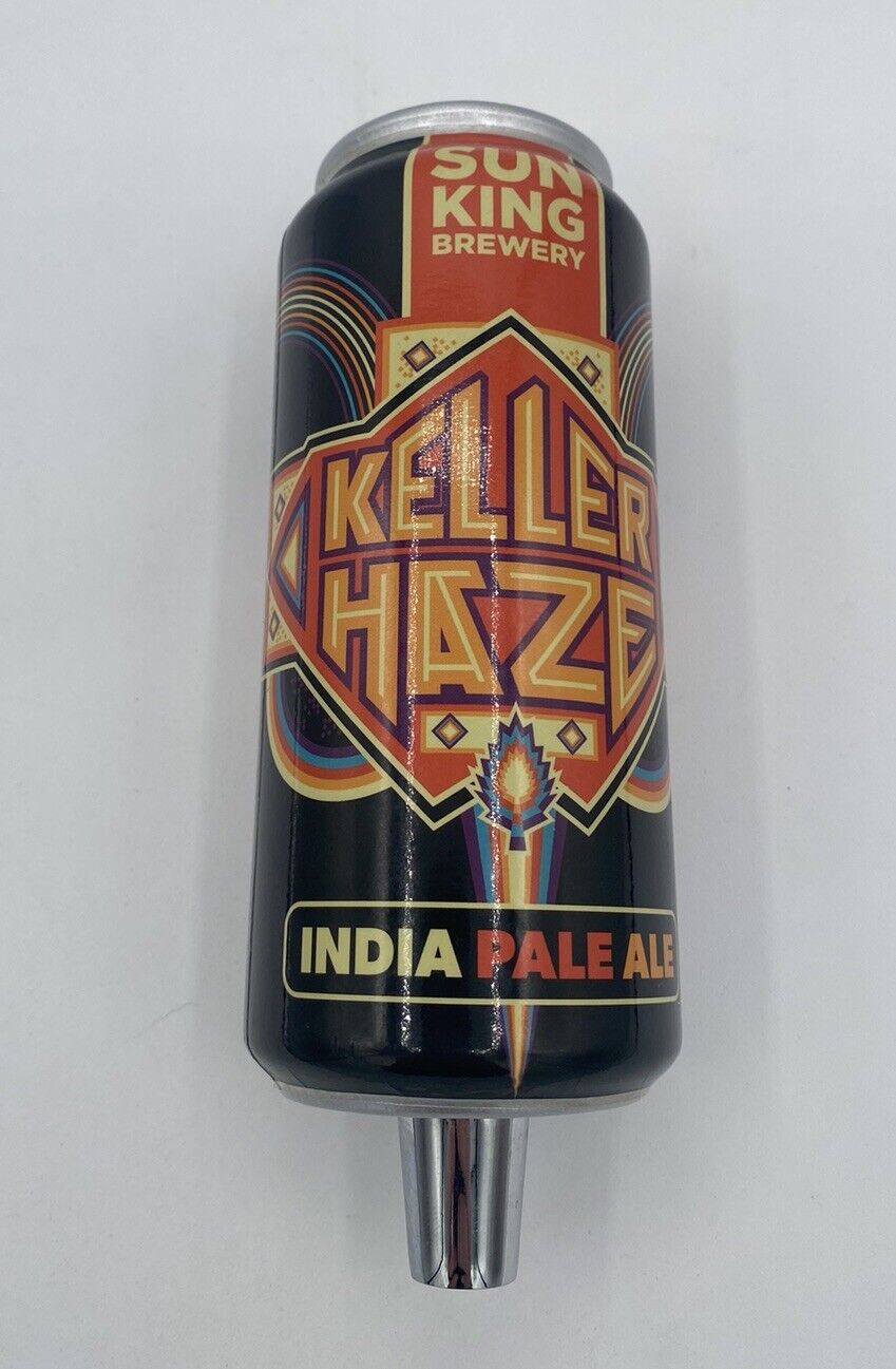 Sun King Brewery Beer Can Keg Tap Handle Keller Haze IPA