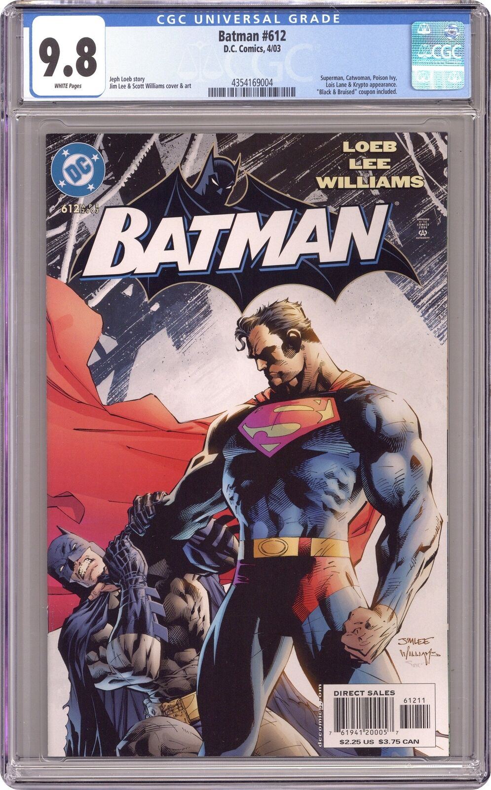 Batman #612A 1st Printing CGC 9.8 2003 4354169004