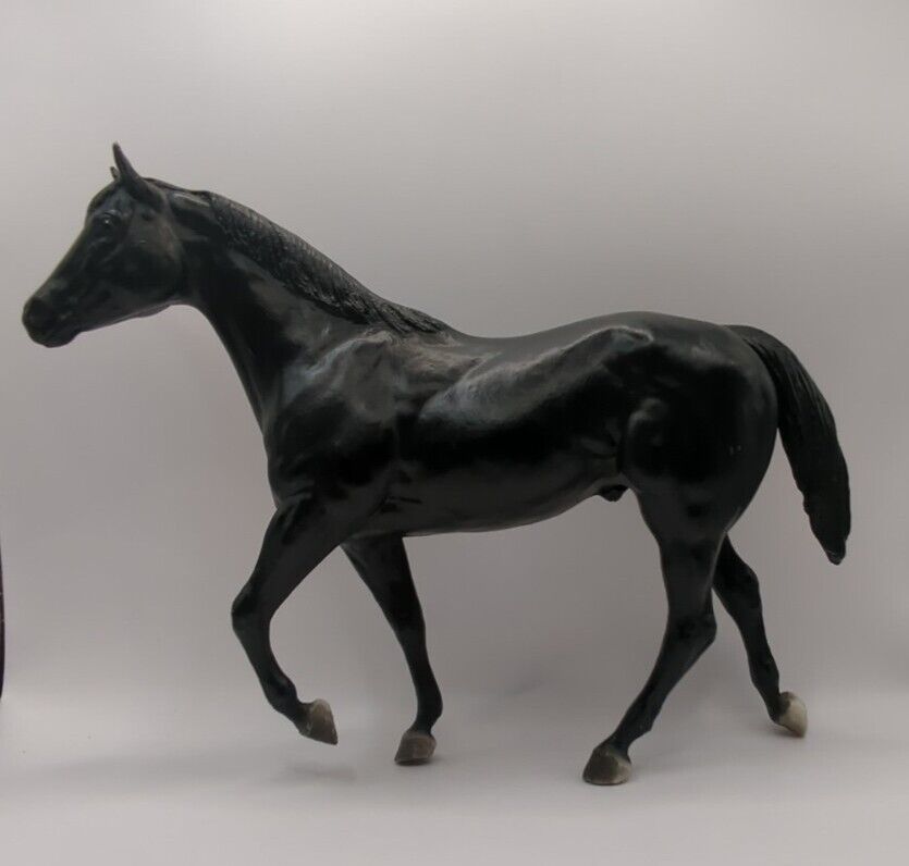 Vintage Breyer horse doc's keeping time 992 black with a star stallion black bea