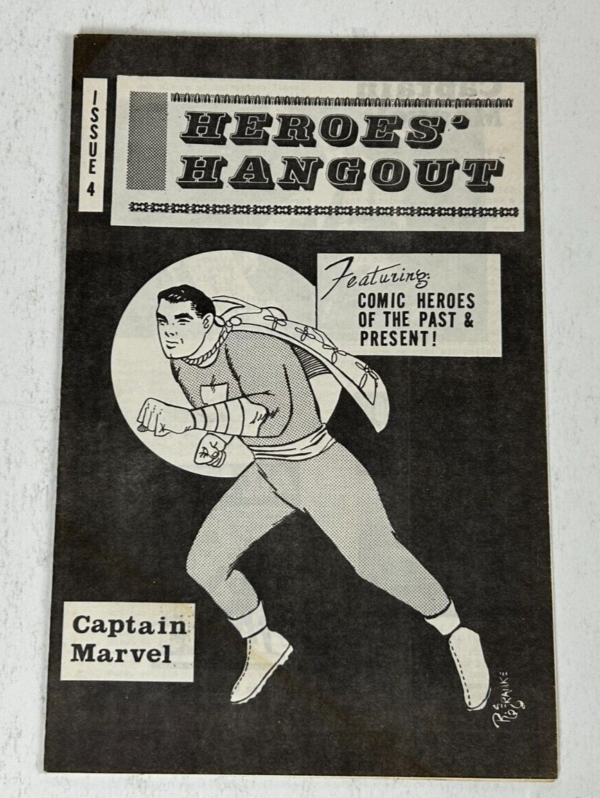 HEROES\' HANGOUT #4 Comic Fanzine Magazine 1967 Captain Marvel Rudi Franke