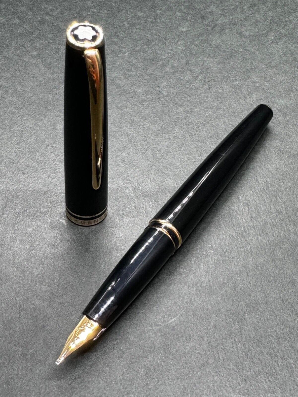 [Excellent++] MONTBLANC GENERATION Black GT Vintage Fountain Pen 14K 585 nib/B