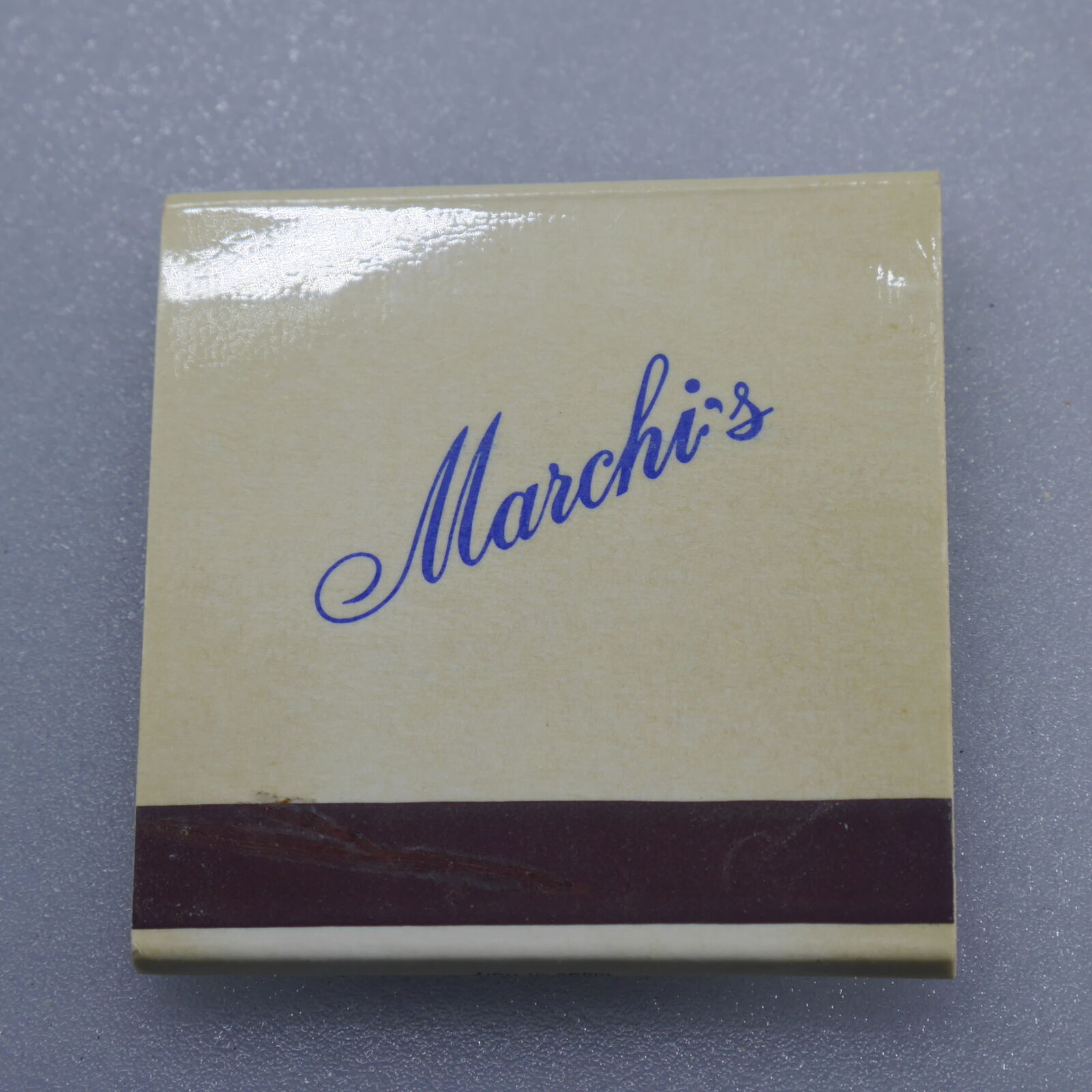 Marchi\'s Restaurant Vintage Italian Front Strike Matchbook Struck