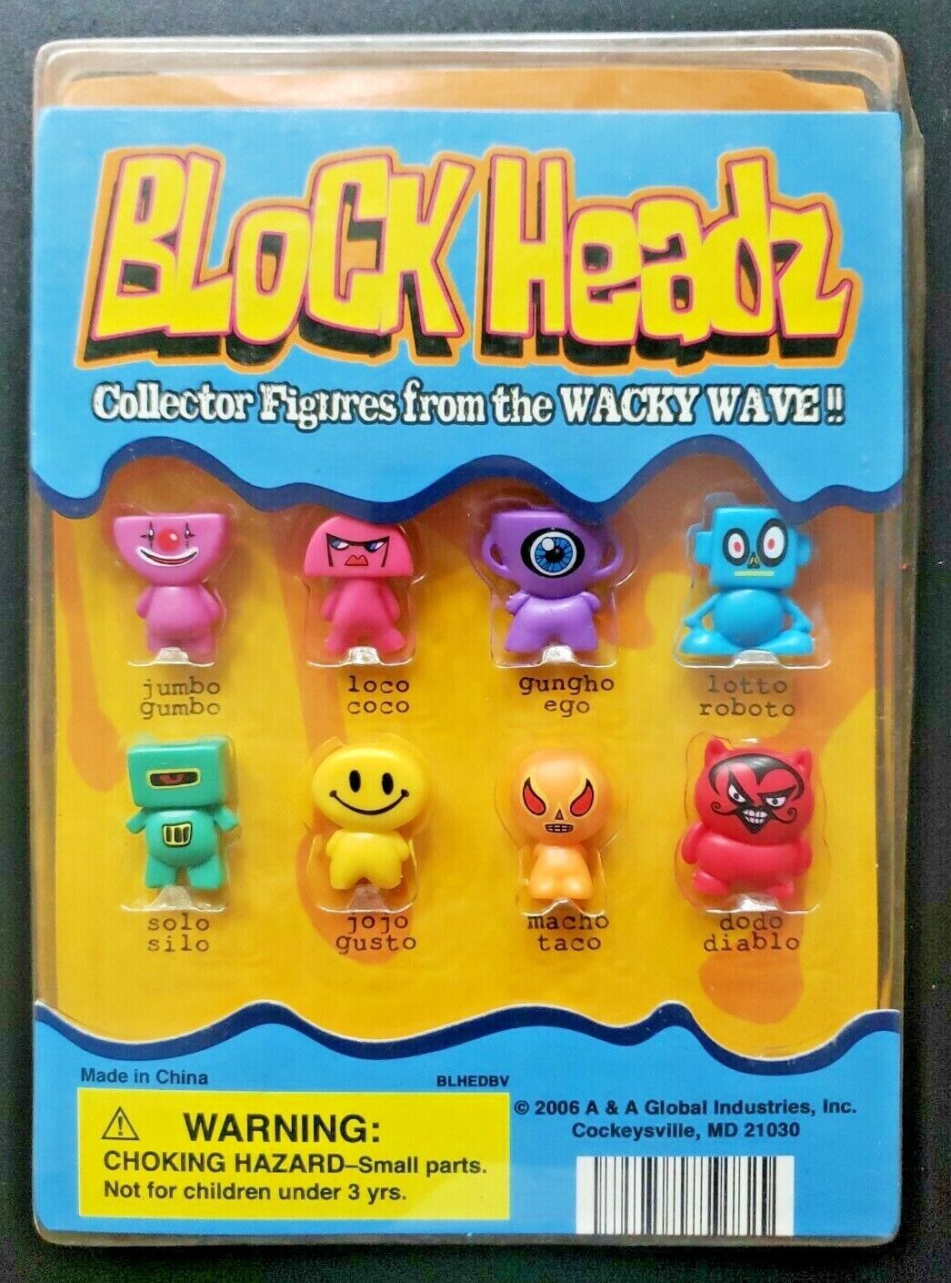 Block Headz Gumball Vending Machine Charms Header Display Card #277