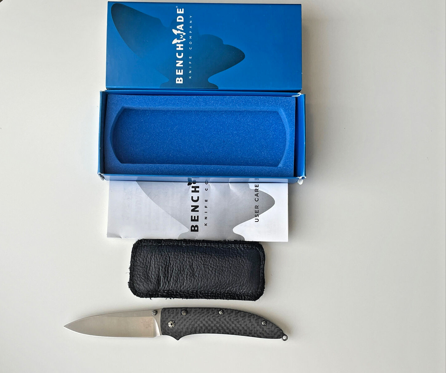 Benchmade 480-1 SHOKI Nak-Lok Nakamura Folding Knife M390 Carbon Titanium USA