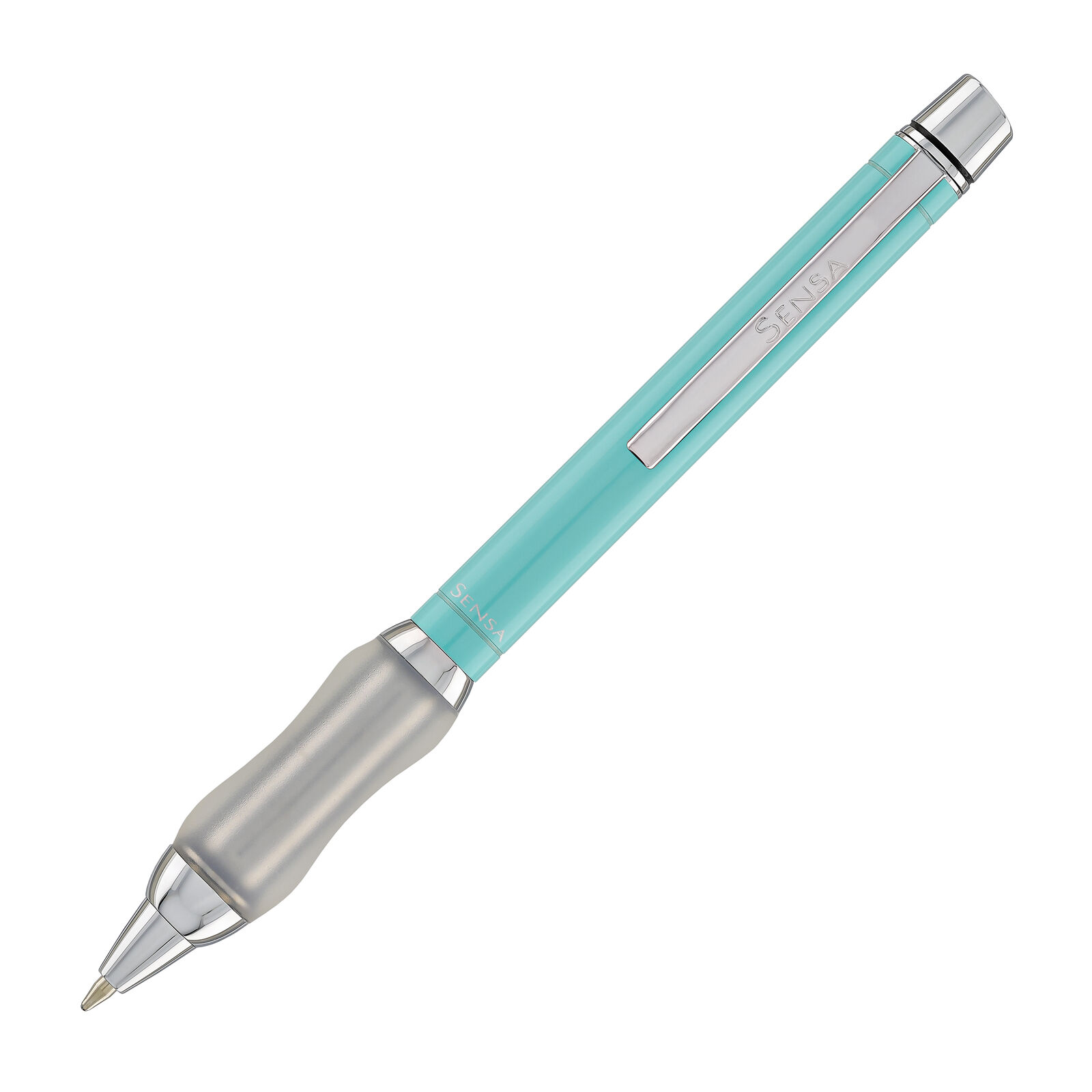 Sensa Metro Ballpoint Pen in Steel Turquoise Sea - NEW in Original Box