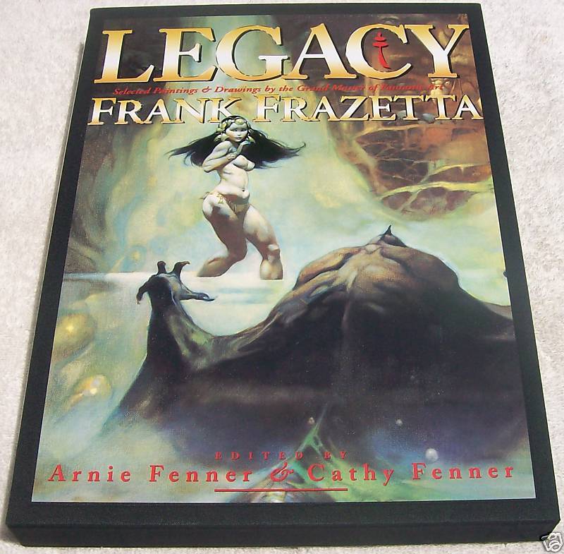 Legacy Selected Paintings & Drawings Frank Frazetta Hardcover Rare HC Slipcase