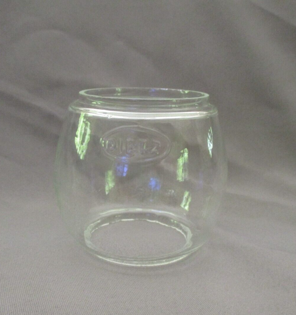 Vintage Dietz Clear Glass Replacement Lantern Globe Shade 3\