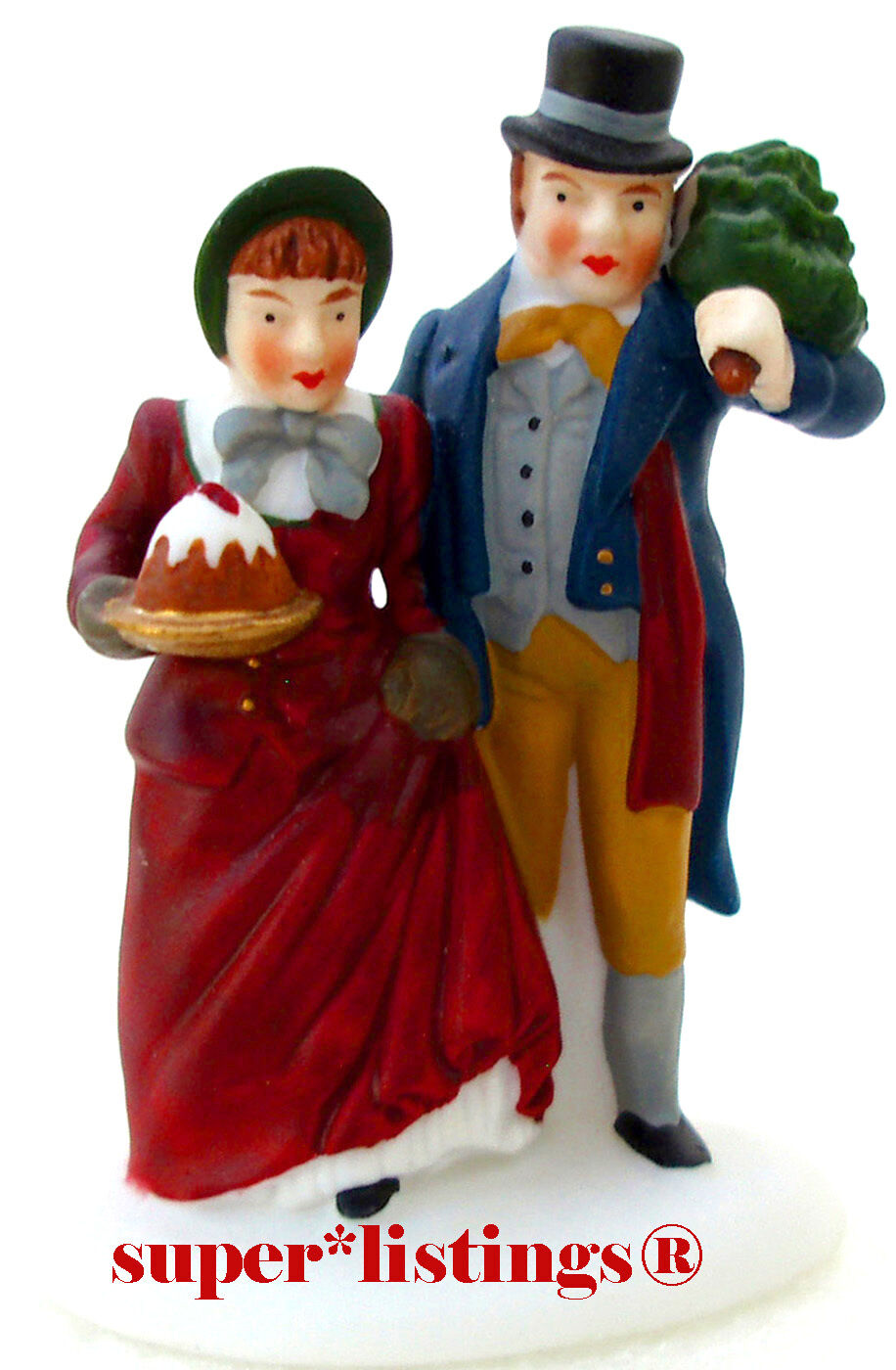 Dept. 56 Christmas Carol Holiday Mr. & Mrs. Bob Cratchit Retired Dickens 58319 