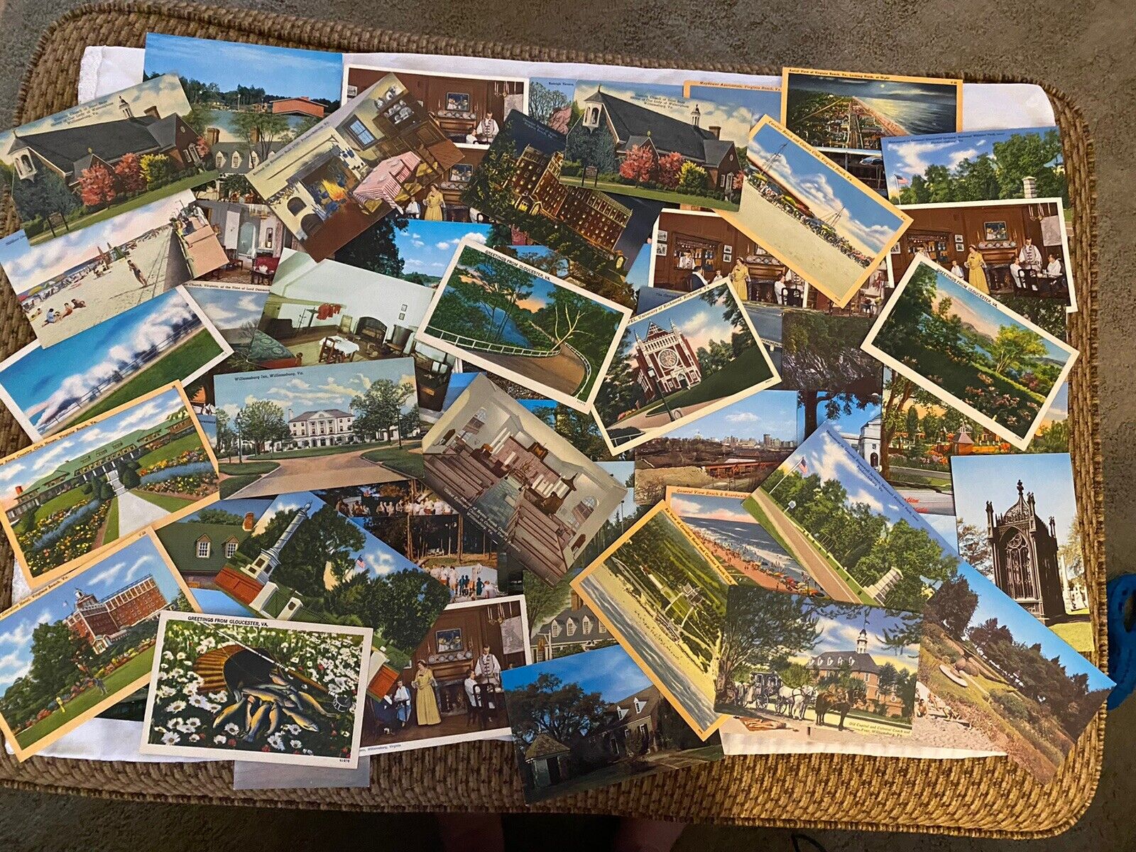 Lot of 65 Vintage Unposted Virginia Postcards, Richmond, Va Beach MoreHistorical