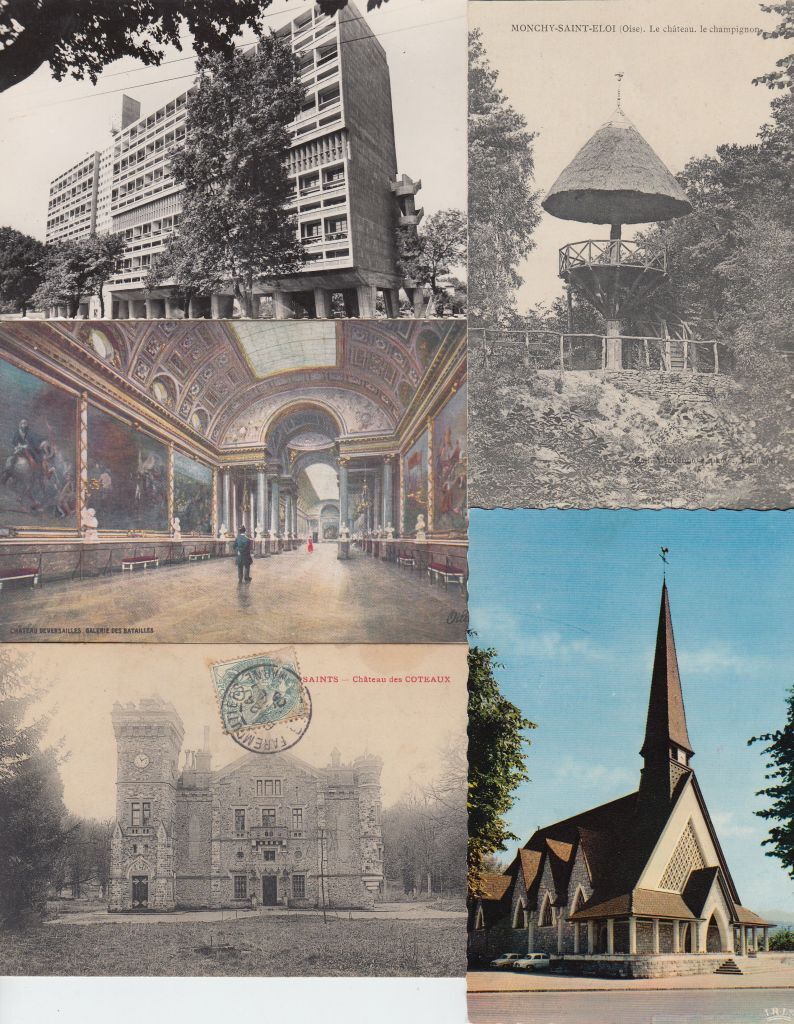 ARCHITECTURE BUILDINGS France 46 Vintage Postcards Mostly Pre-1970 (L3783)