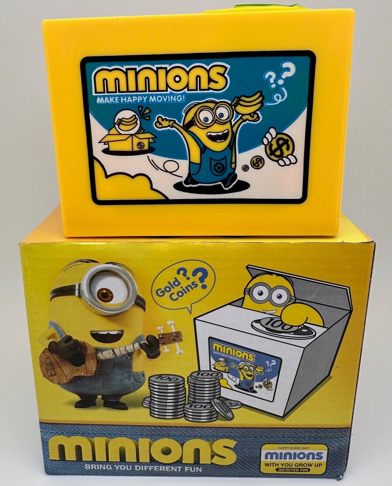Despicable Me Minions Electronic Piggy Bank Mischief Coin Stealing Musical Bank