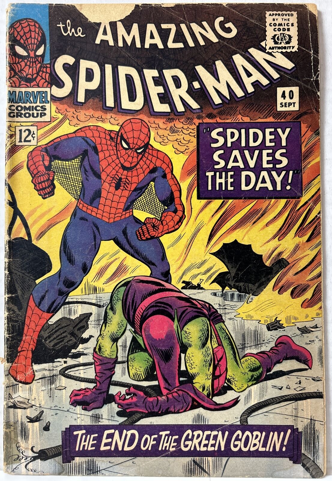 Amazing Spider-Man #40 1966 Silver Age Marvel Comics Green Goblin Revealed