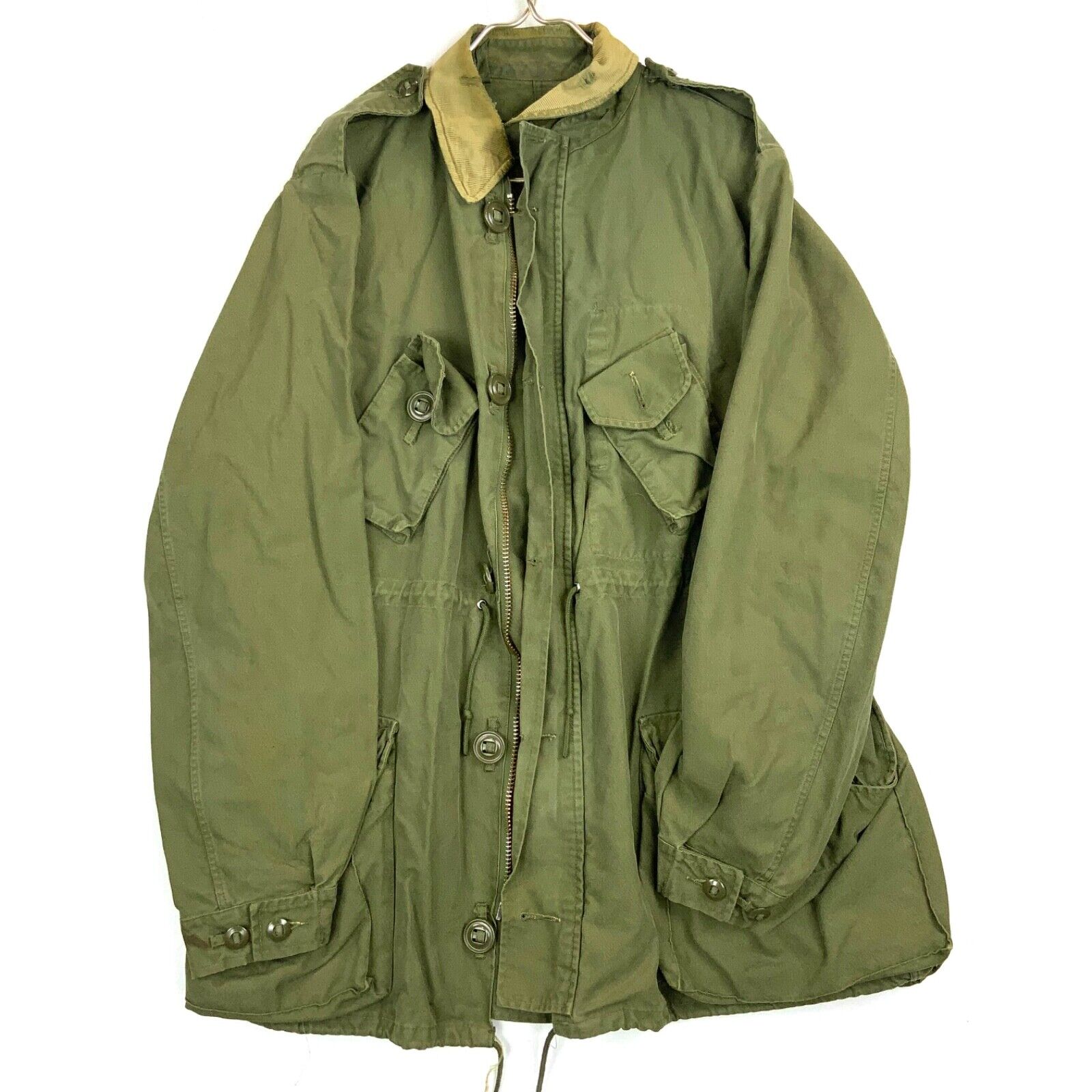 Vintage Canadian Military Og-107 Field Jacket Size XL Green