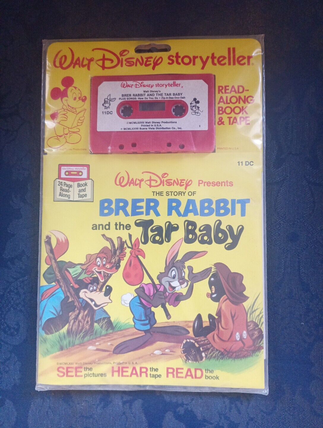 Disney\'s Brer Rabbit And The Tar Baby Read Along With Cassette 1977 Never Opened