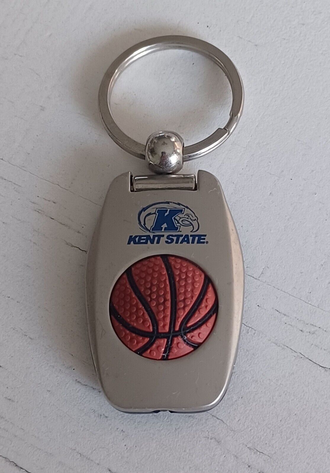Vintage Kent State University Basketball Golden Flashes Keychain Lights Up Metal