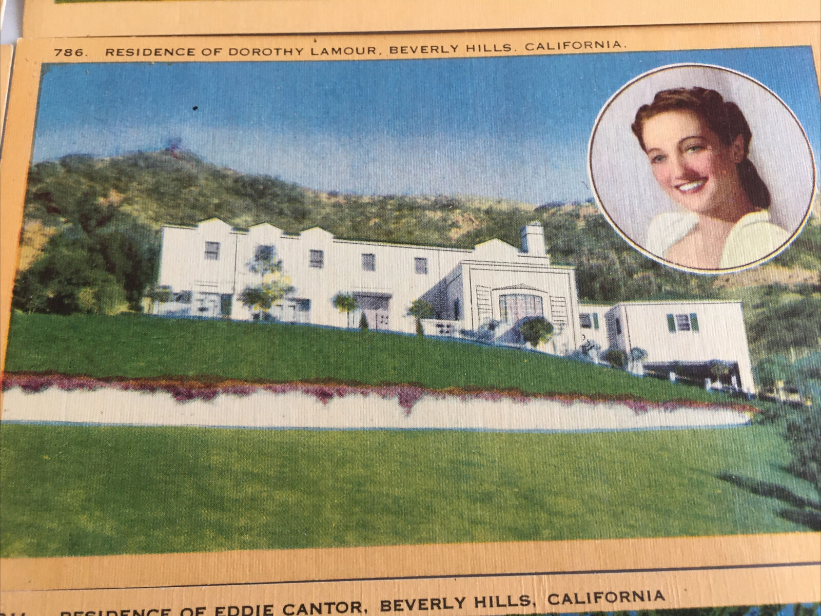 Linen Vintage California Lot Postcards Judy Garland Errol Flynn Bing Rooney