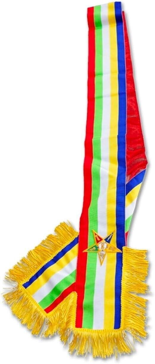 Masonic Order of the Eastern Star Sash Five Colors