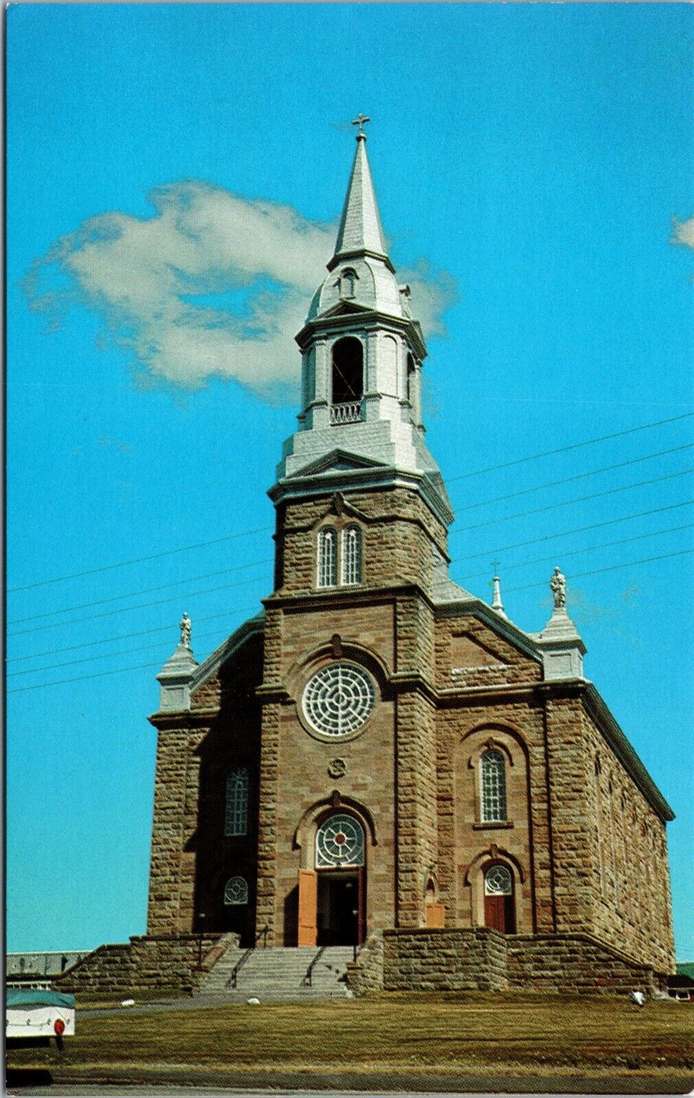 Vtg St Peter\'s Church Cheticamp Cape Breton NS Nova Scotia Canada View Postcard