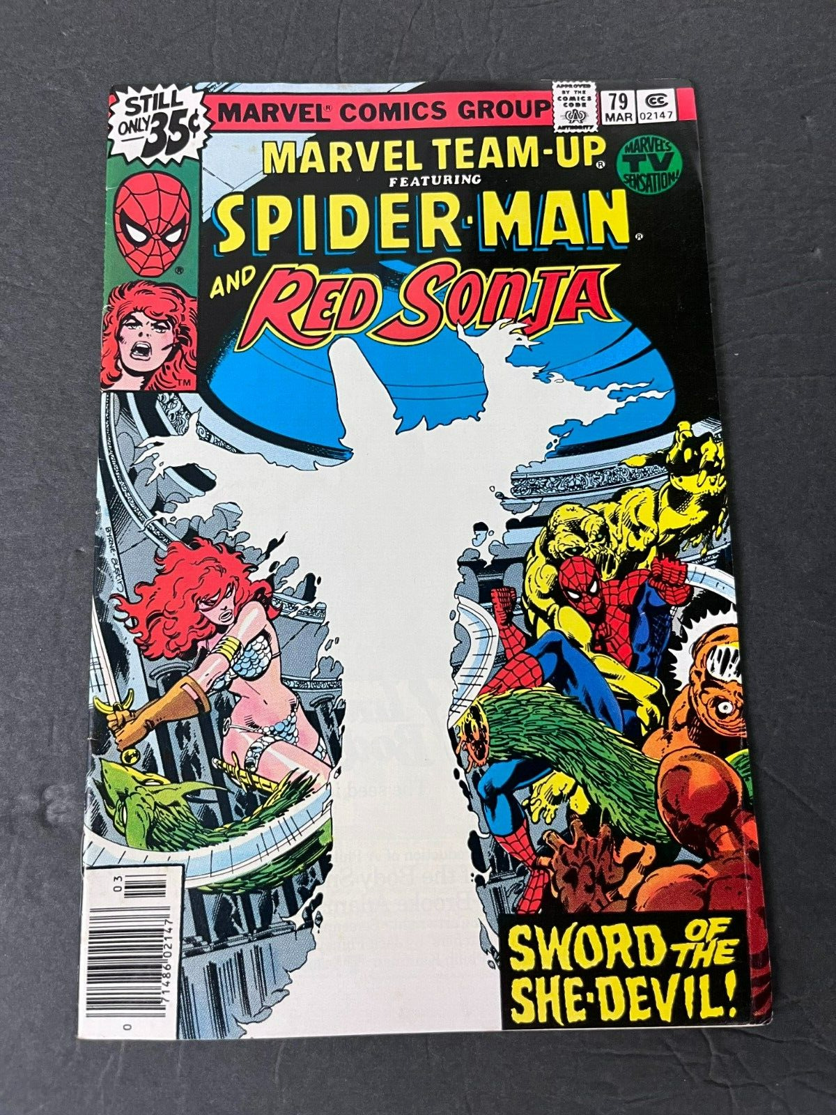 1979 March Issue #79 Marvel Team-Up Mary Jane Watson as Red Sonja AA 91923