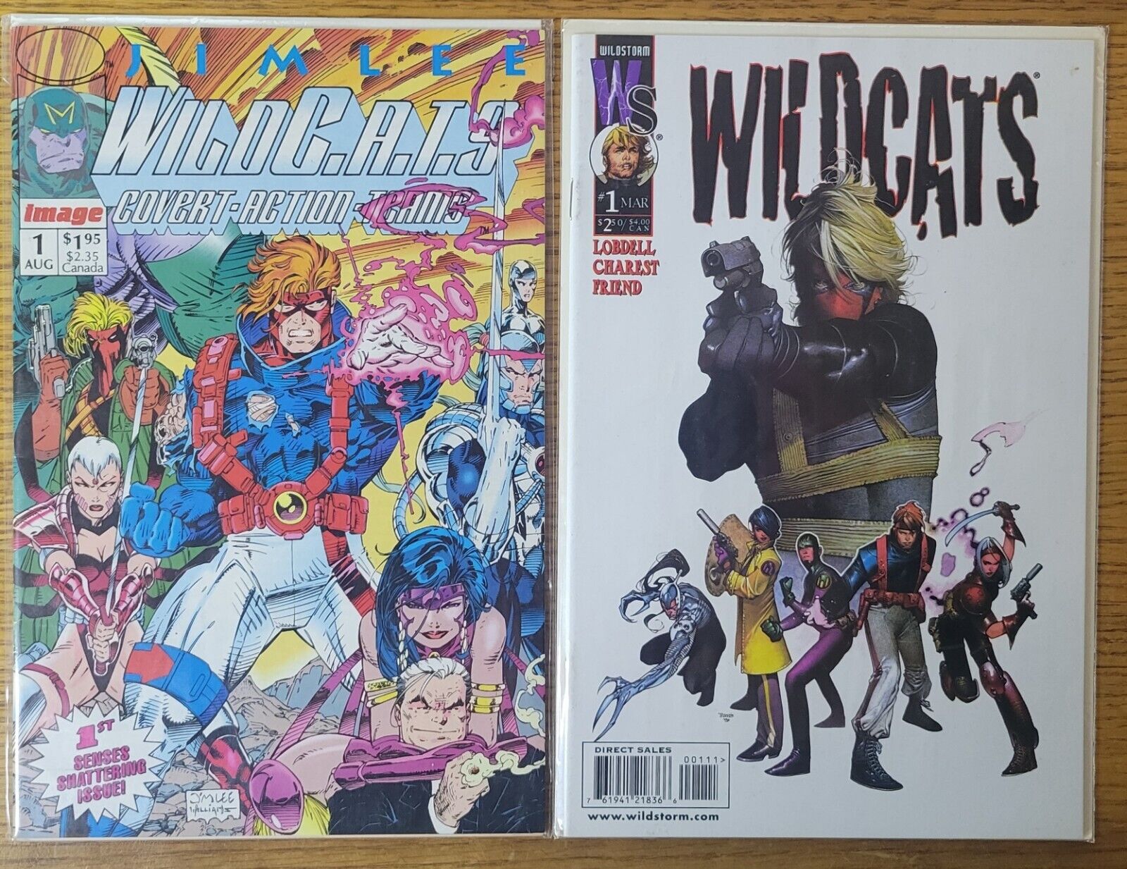 WildC.A.T.S. #1 1992 and WildCats #1 1999 Image Wild Storm Comics