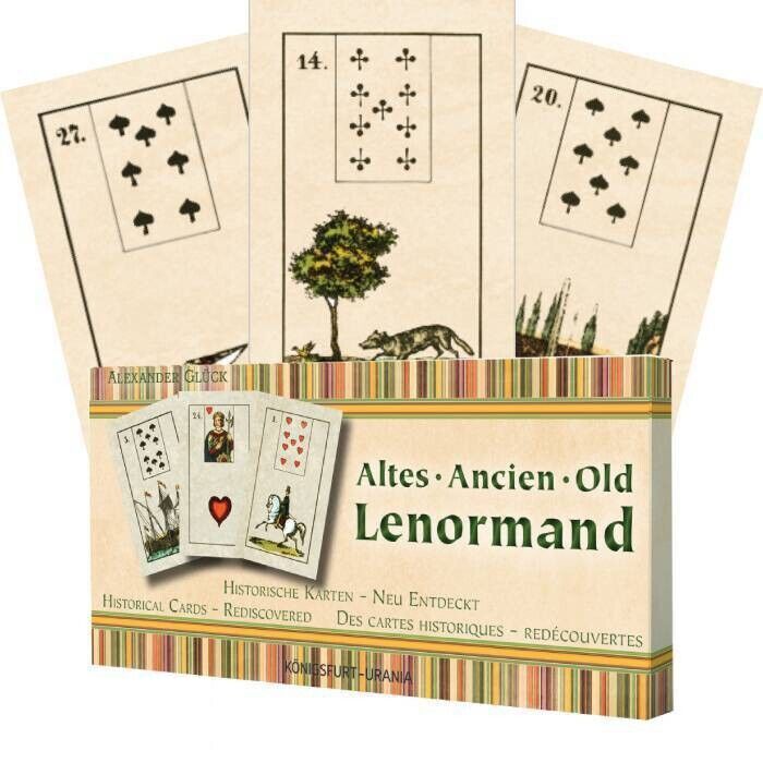 Old Lenormand Deck Cards Altes Ancien Historical Alexander Gluck AGM 124050772