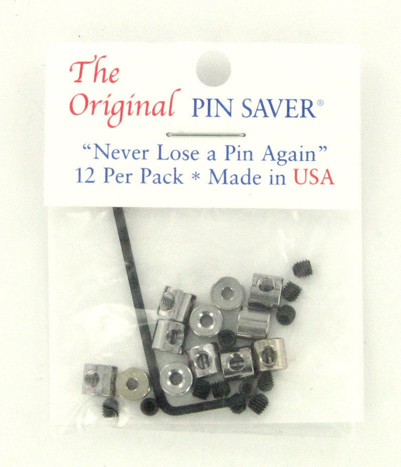 new Original Pin Saver Pin Back Keepers Made in USA 12 Pack Brooch Lapel Hat