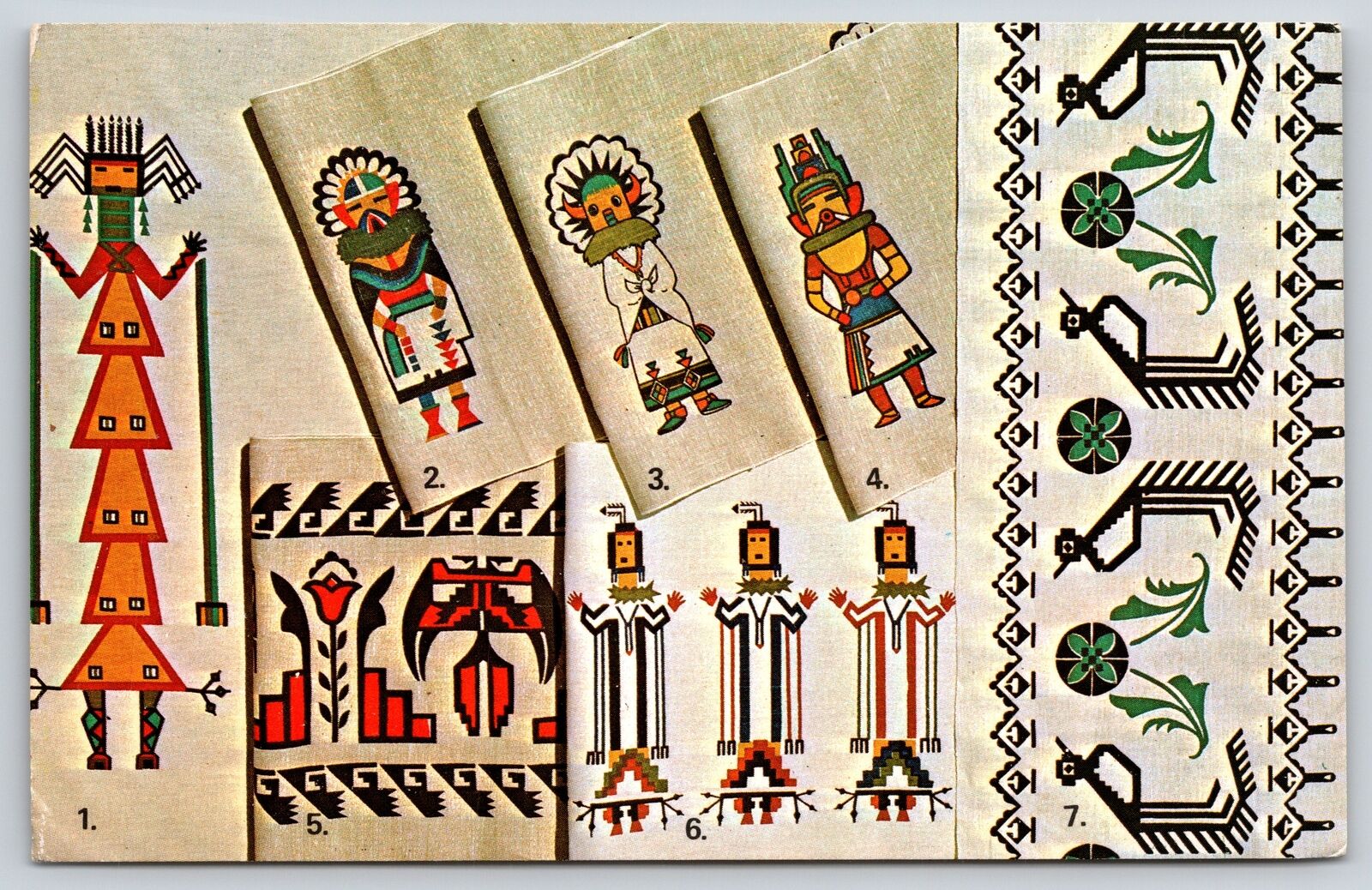 Native Americana Indian~Cortez Colorado~Nizhonie Fabrics~Vintage Postcard