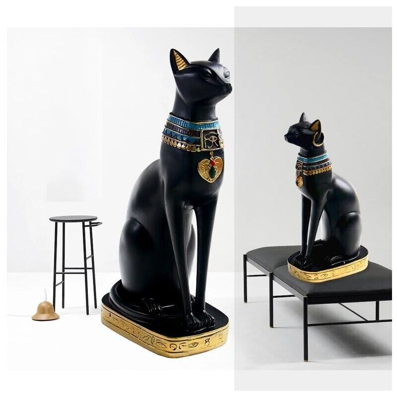 Egyptian Bastet Collectible Figurine Cat Goddess Statue 