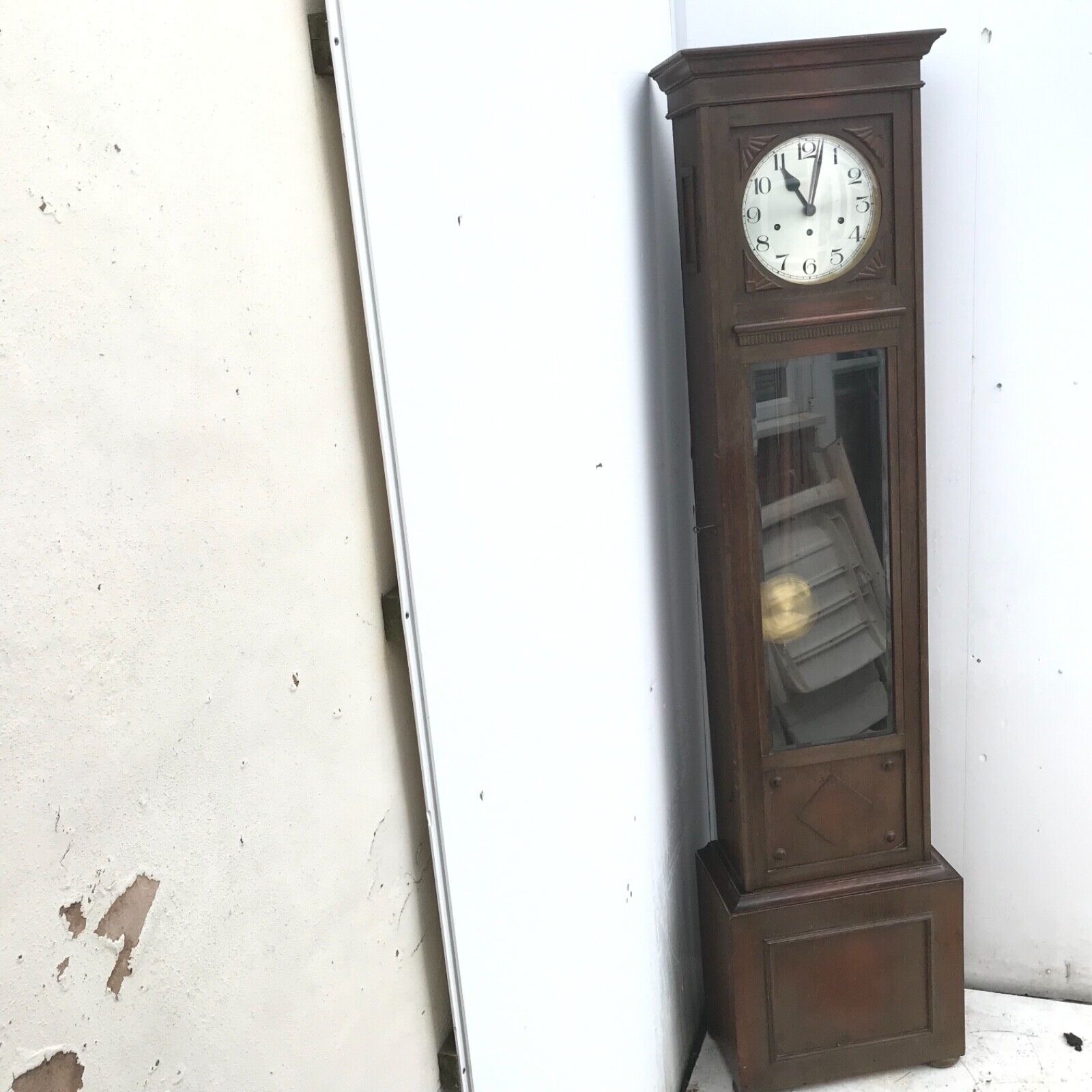 Superb Edwardian musical  Oak Long cased clock
