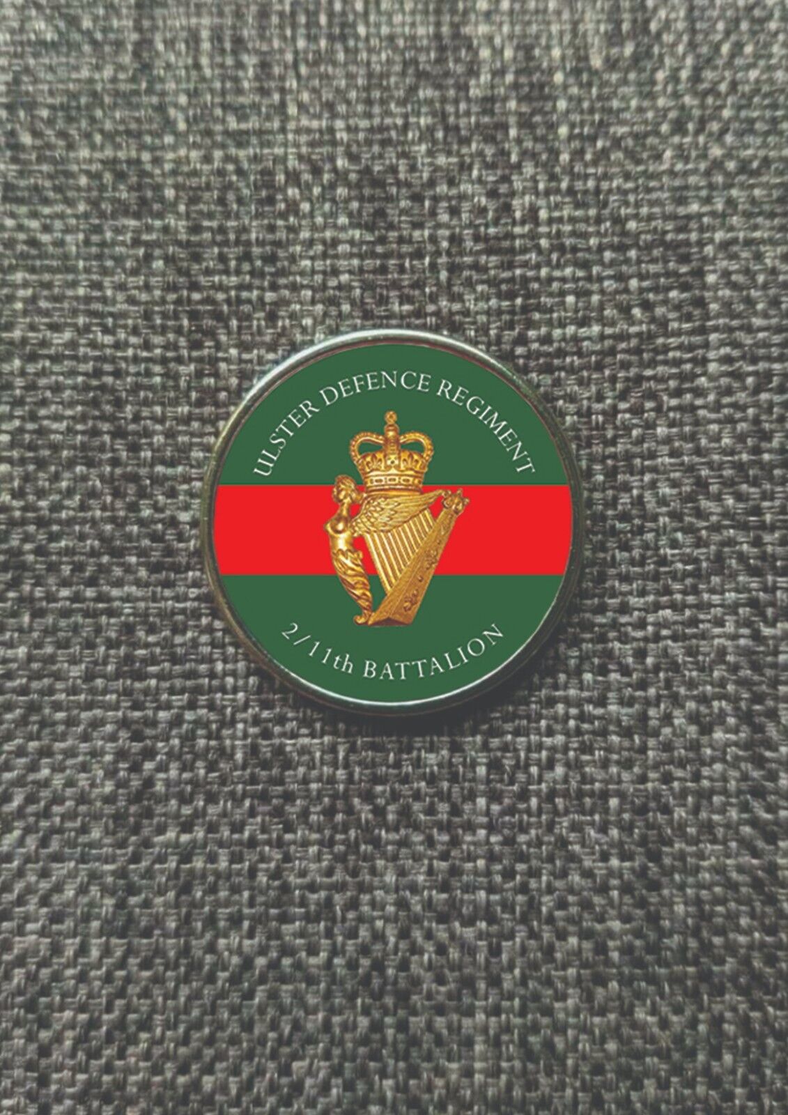 UDR CGC 2/11th Battalion Lapel Pin Badge 25mm (Ulster Defence Regiment)