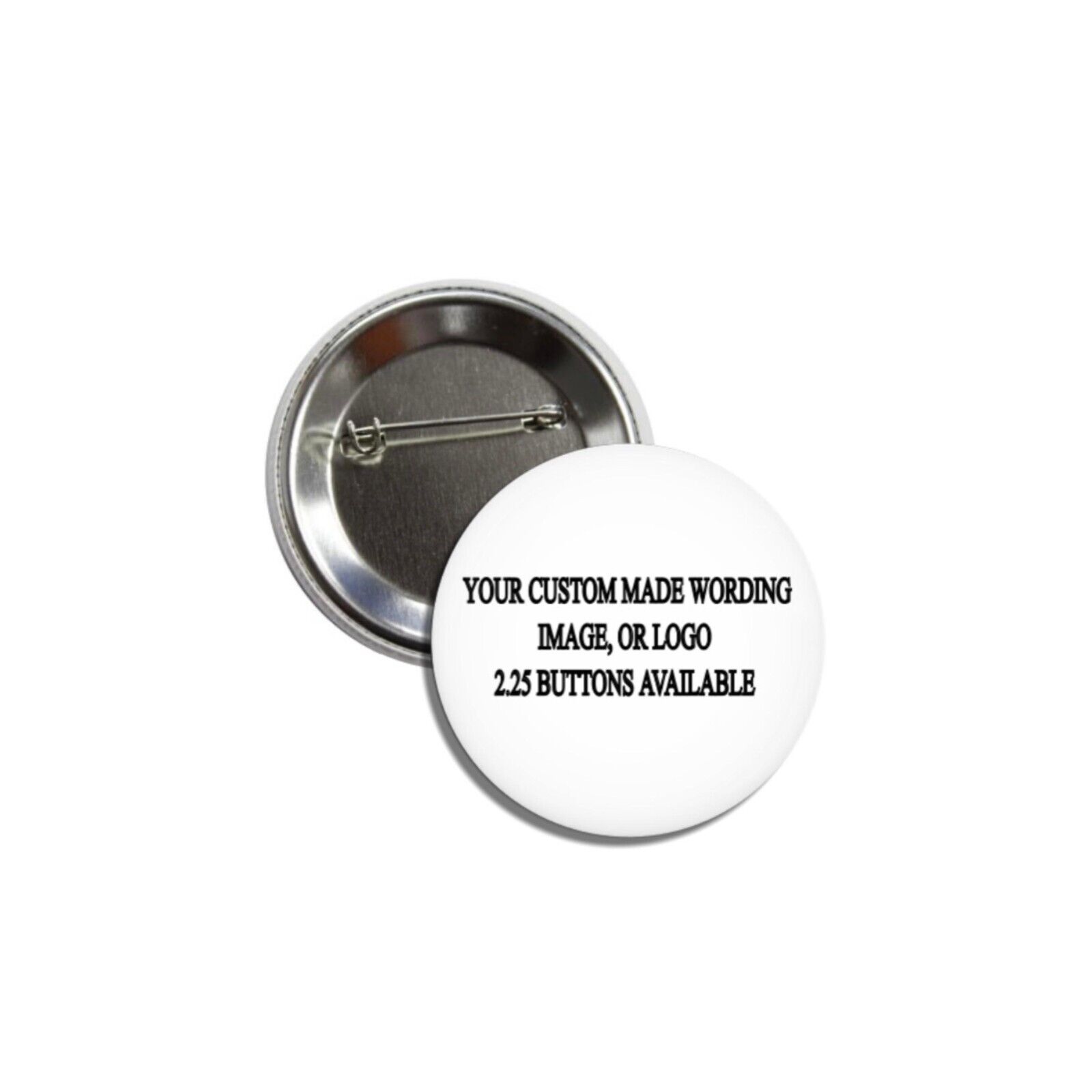 CUSTOM PINBACK BUTTONS any photos designs badge pins personalized 2.25.