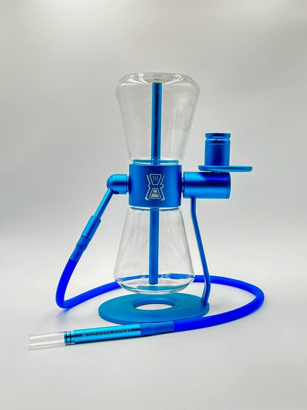 Blue - Gravity Hookah Glass Bong Water Pipe 360 Rotating - *7 COLORS OPTIONS*