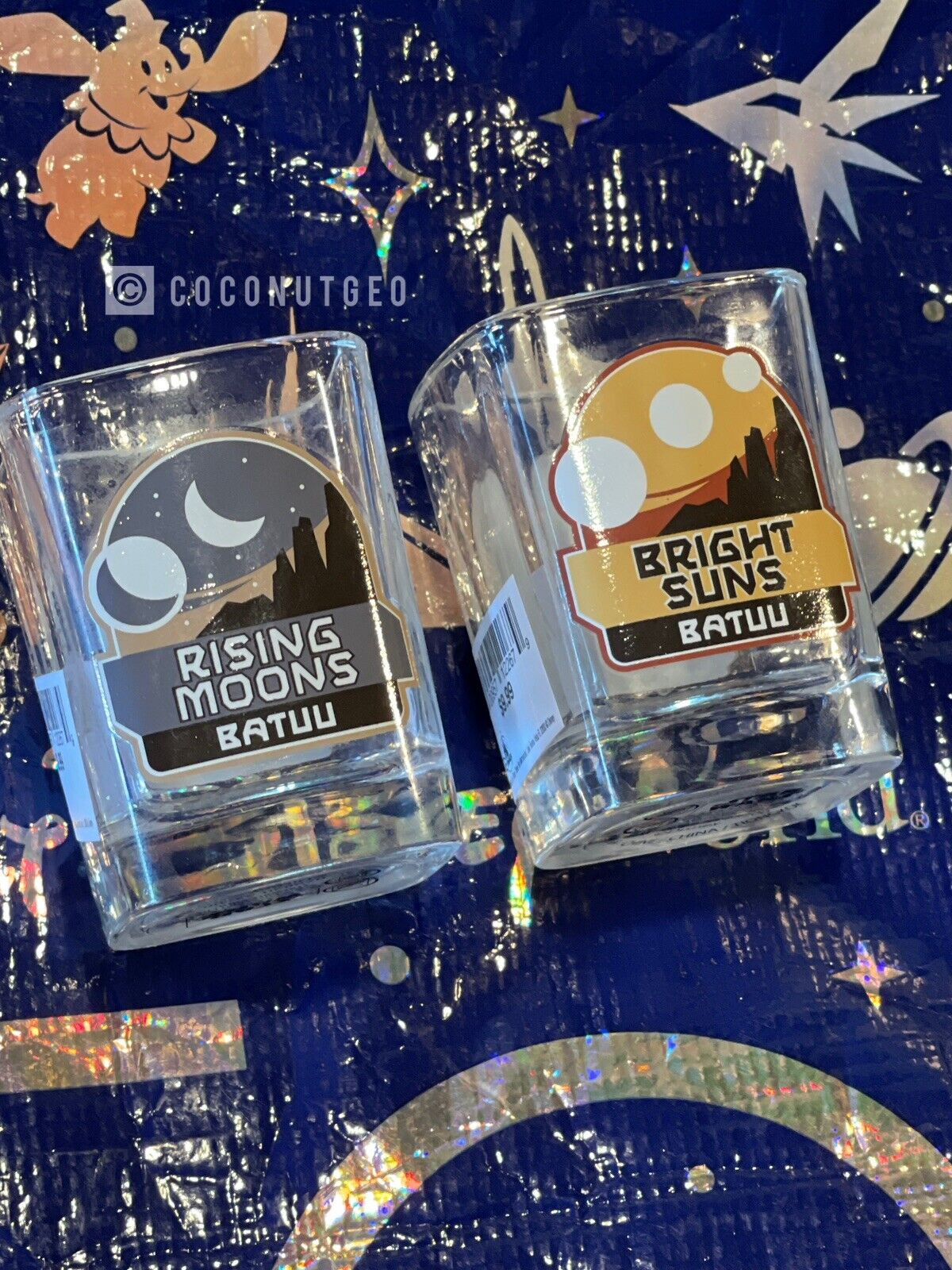 2023 Disney Parks Star Wars Batuu Bright Suns Rising Moons Dual Sided Shot Glass