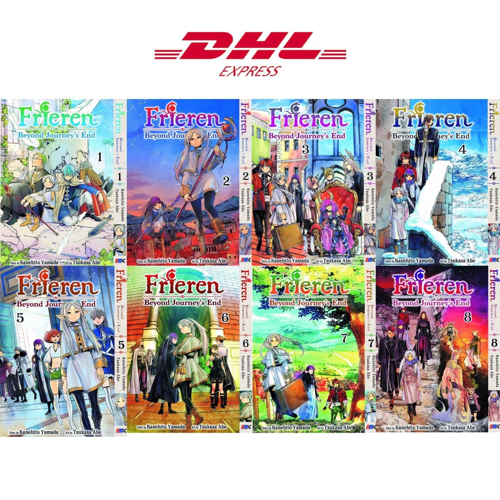 Frieren Beyond Journey\'s End Manga Volume 1-8 Full Set English Version Comic New