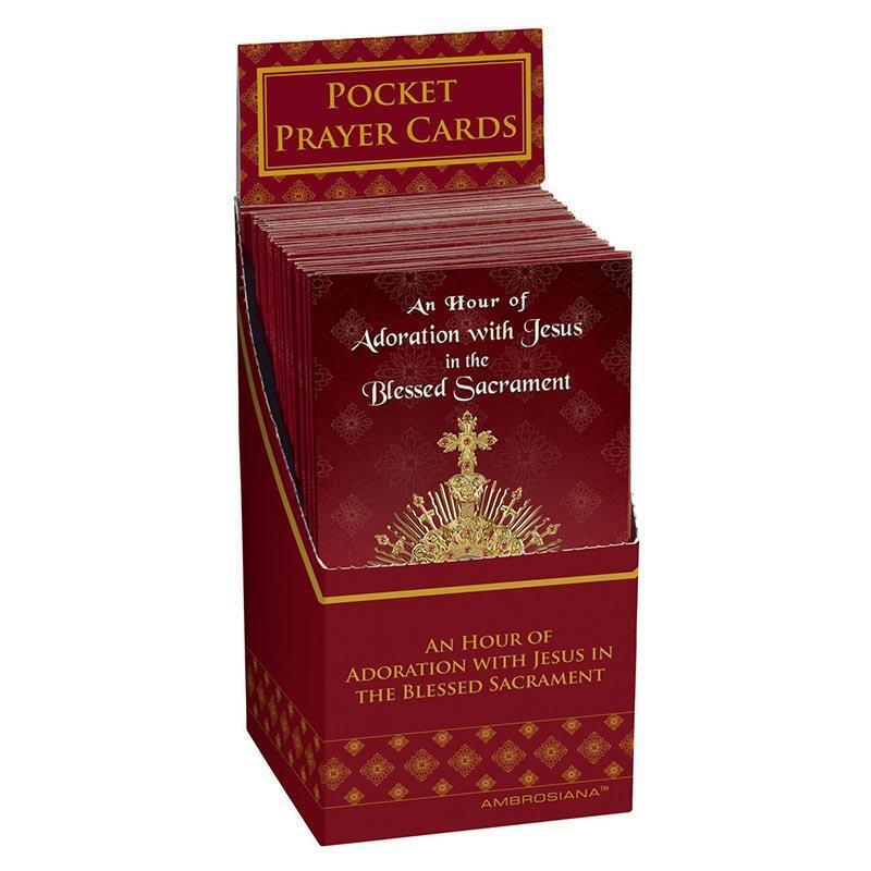 Elegant Adoration Trifold Card Display Size 3 x 7 x 3 inches Pack of 48