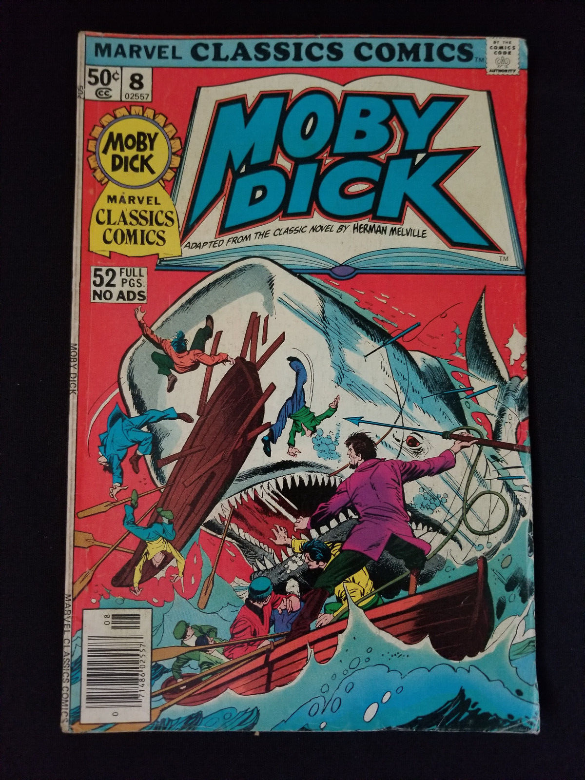 Moby Dick #8 - 1976 Marvel Classics Comics - Good