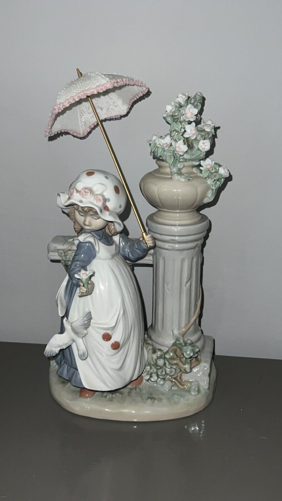 Vtg Rare Lladro 5284 Glorious Spring Figurine Girl with a Bird Retired