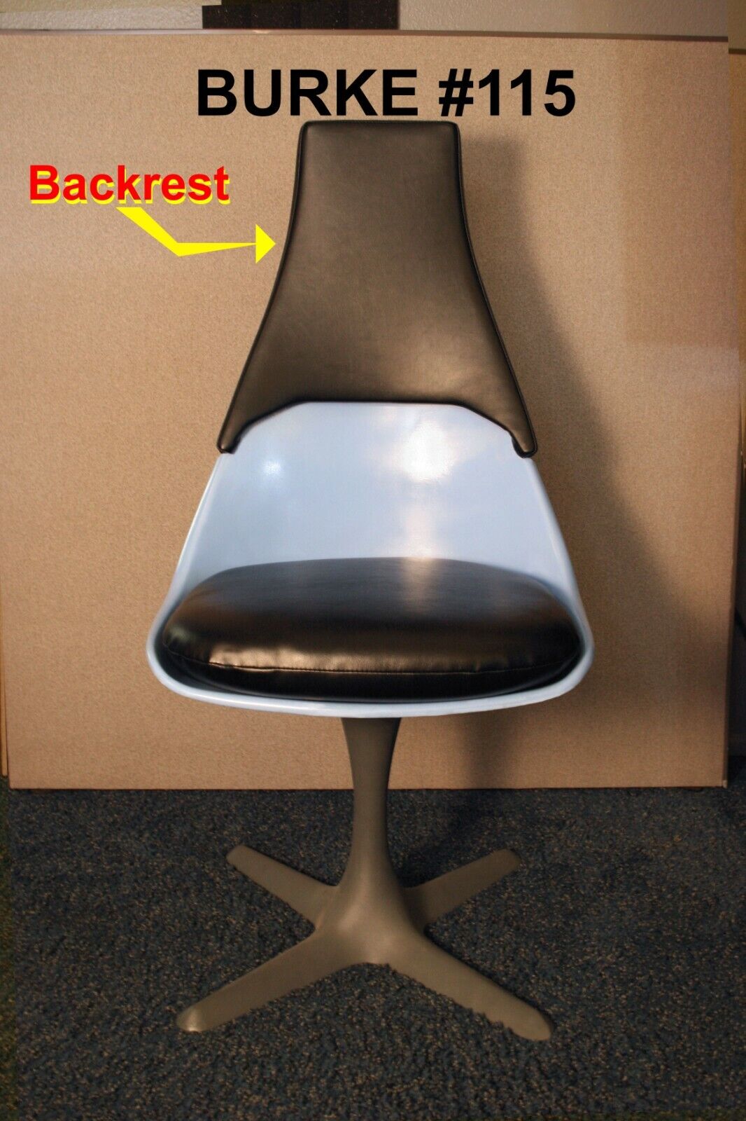Backrest to upgrade your Burke #115 chair to a Star Trek (TOS) Chair