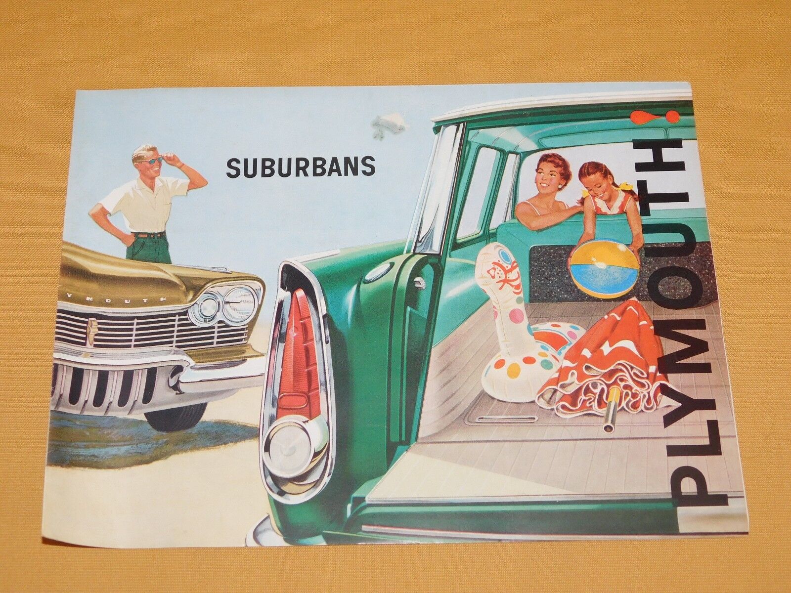 VINTAGE 1960 WEST MOTORS MIDDLEBURGH NY SUBURBANS PLYMOUTH OLD CAR ADS