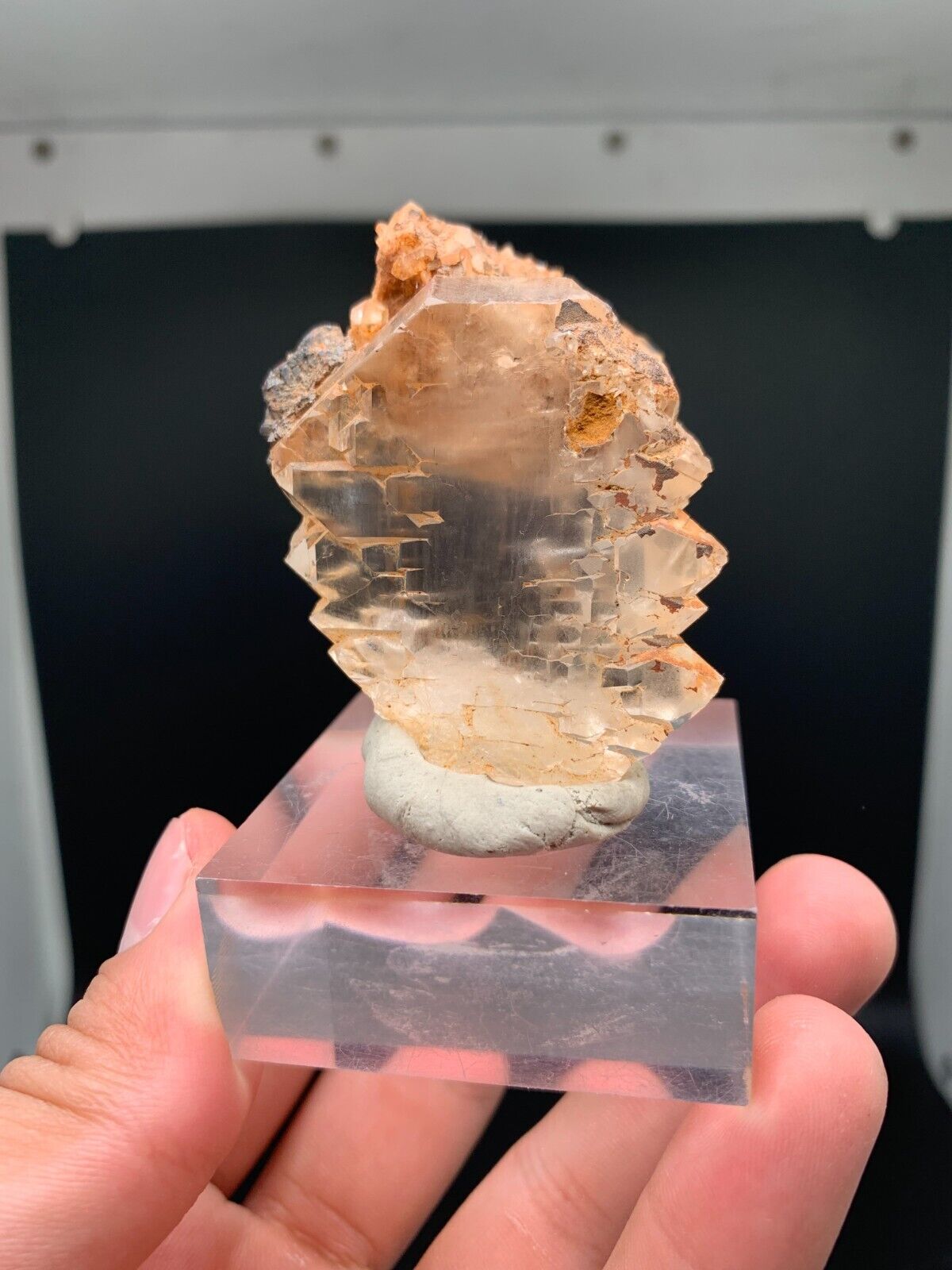 76 Gram Very Beautiful Undamaged Rare Natural Gwindel Quartz Crystal Specimen.