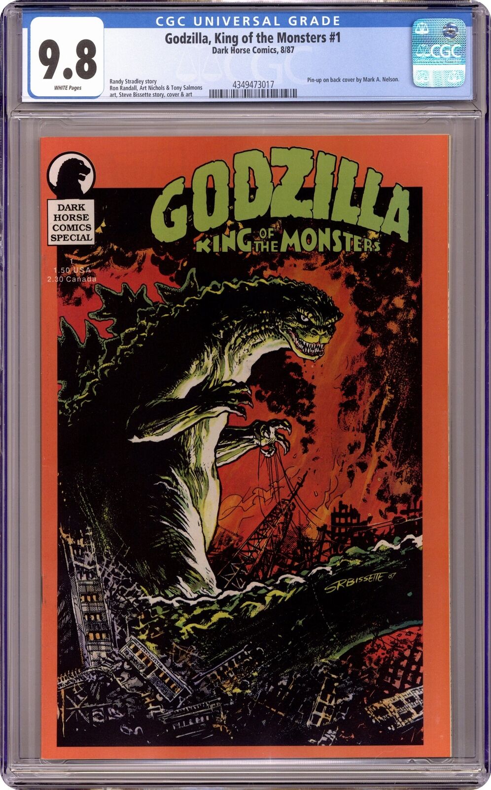 Godzilla King of the Monsters Special #1 CGC 9.8 1987 4349473017